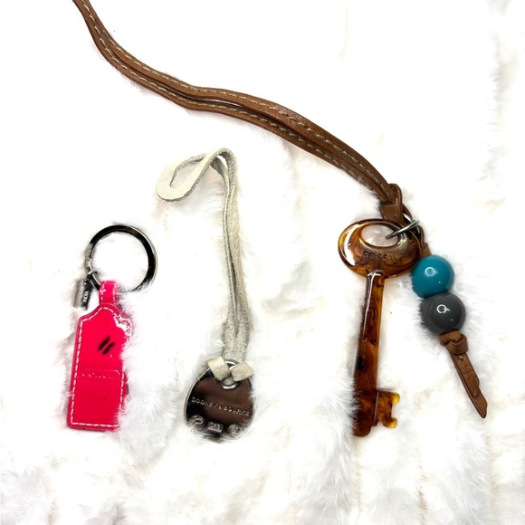 Coach, Dooney & Burke, & Fossil key ring, purse/bag accessories Bundle - Picture 4 of 4